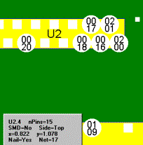 map test probe locations test fixture ate technician troubleshoot find shorts between traces debug and repair PCB schematic hyper-linked to PCB assembly find pins nets netnames part number fast pc board inspection map test probe locations test fixture ate technician troubleshoot find shorts between traces debug and repair PCB schematic hyper-linked to PCB assembly find pins nets netnames part number fast pc board inspection